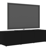 vidaXL Tv-meubel 120x34x30 cm spaanplaat zwart