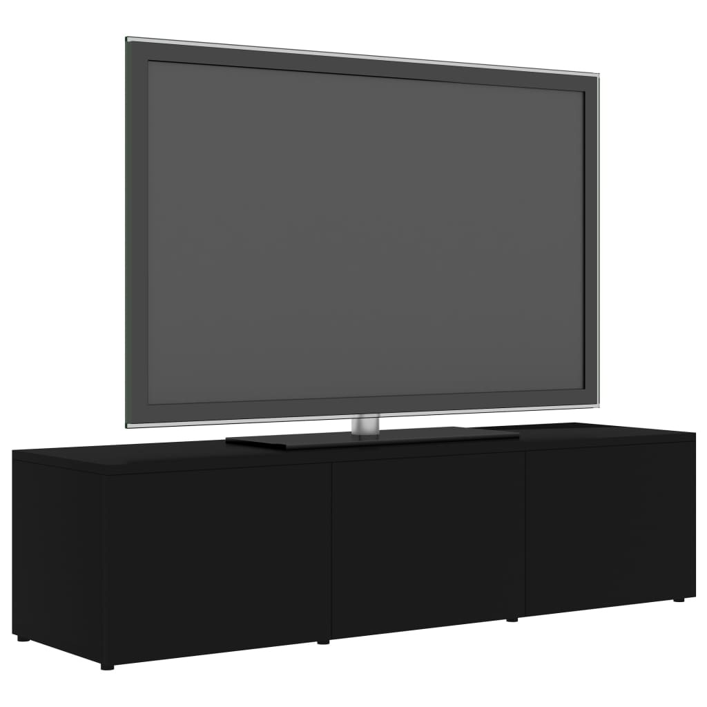 vidaXL Tv-meubel 120x34x30 cm spaanplaat zwart