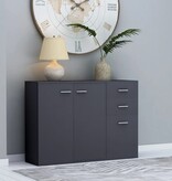 VidaXL Dressoir 105x30x75 cm spaanplaat grijs