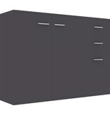 VidaXL Dressoir 105x30x75 cm spaanplaat grijs