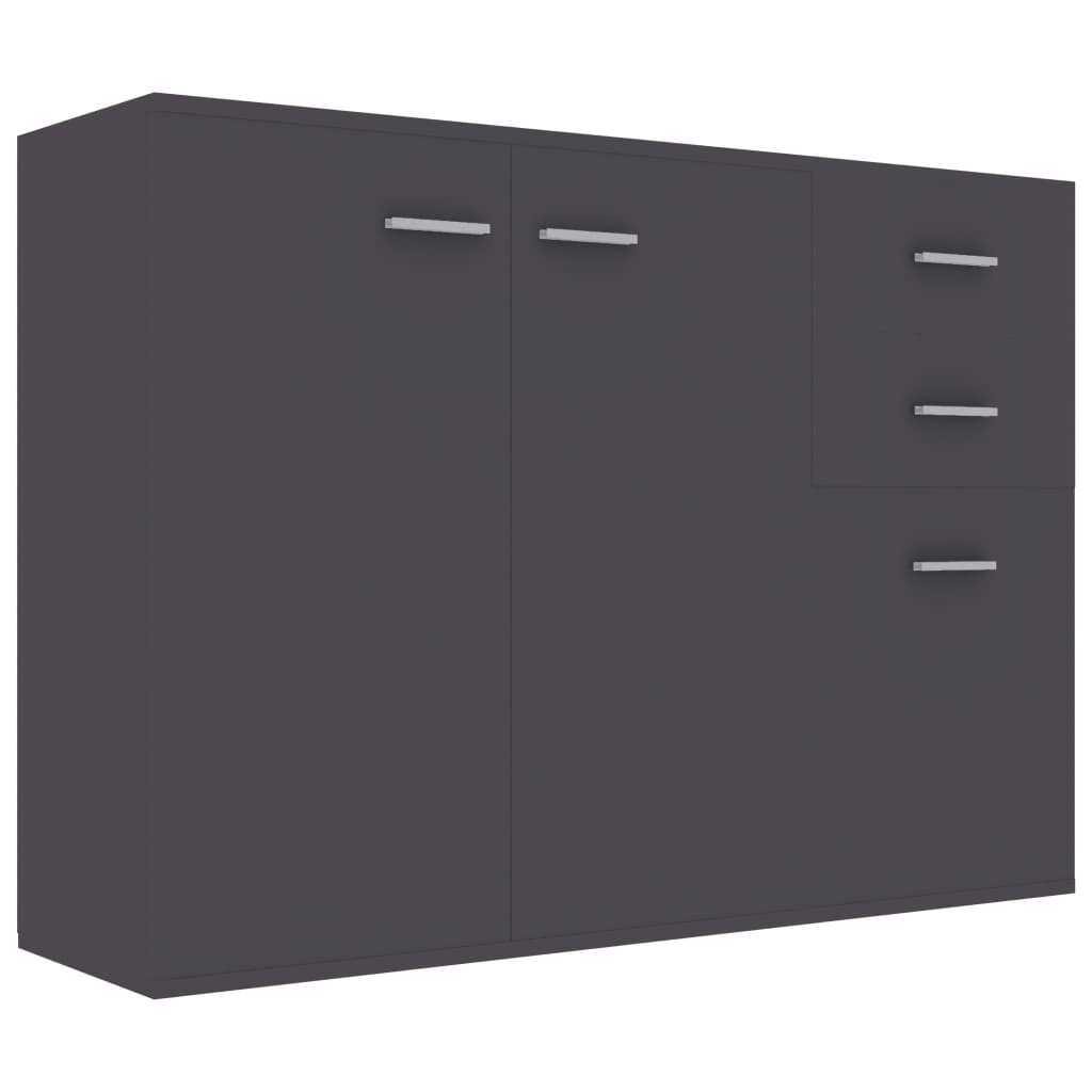 VidaXL Dressoir 105x30x75 cm spaanplaat grijs