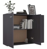 VidaXL Dressoir 105x30x75 cm spaanplaat grijs