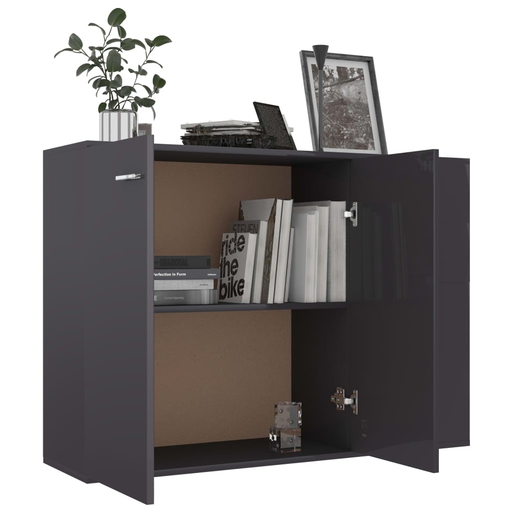VidaXL Dressoir 105x30x75 cm spaanplaat grijs