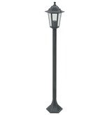 vidaXL Paalverlichting voor tuin E27 110 cm aluminium donkergroen 6 st