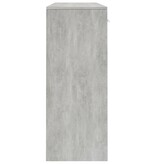 vidaXL Dressoir 110x30x75 cm spaanplaat betongrijs