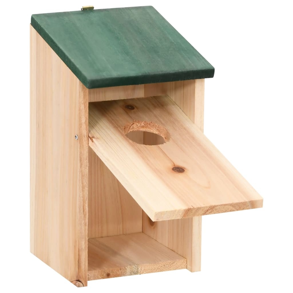 vidaXL Vogelhuisjes 4 st 12x12x22 cm hout