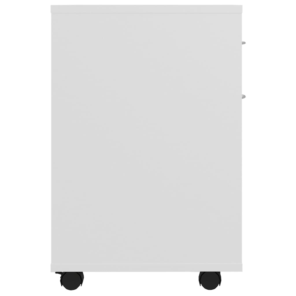 VidaXL Kast verrijdbaar 45x38x54 cm bewerkt hout wit