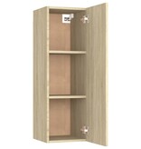 vidaXL Tv-meubel 30,5x30x90 cm spaanplaat sonoma eikenkleurig