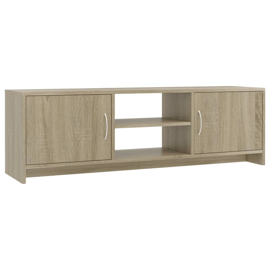 vidaXL Tv-meubel 120x30x37,5 cm bewerkt hout sonoma eikenkleurig