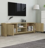 vidaXL Tv-meubel 120x30x37,5 cm bewerkt hout sonoma eikenkleurig