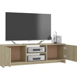 vidaXL Tv-meubel 120x30x37,5 cm bewerkt hout sonoma eikenkleurig