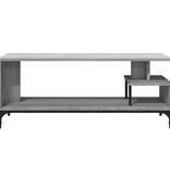 VidaXL Tv-meubel 102x40x41 cm hout en gepoedercoat staal grijs sonoma