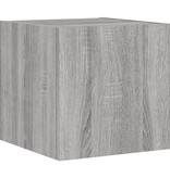 VidaXL Tv-wandmeubel met LED-verlichting 30,5x35x30 cm grijs sonoma