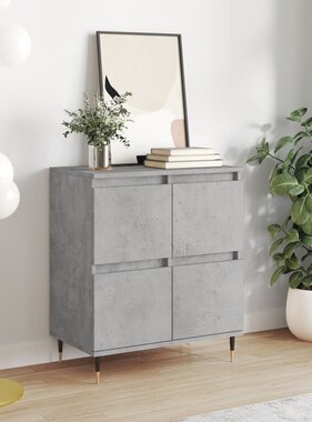 VidaXL Dressoir 60x35x70 cm bewerkt hout betongrijs