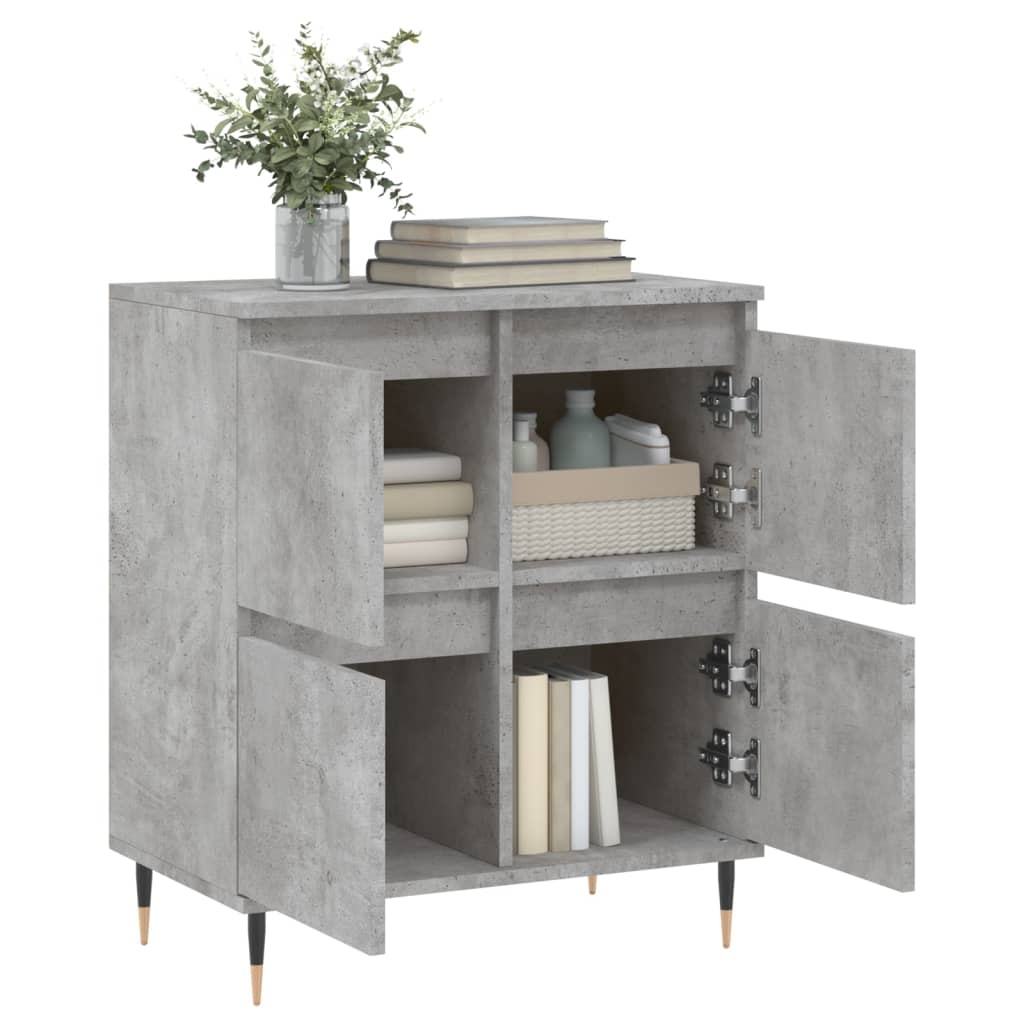 VidaXL Dressoir 60x35x70 cm bewerkt hout betongrijs