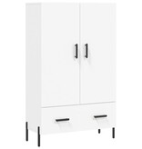 VidaXL Hoge kast 69,5x31x115 cm bewerkt hout wit