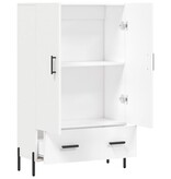 VidaXL Hoge kast 69,5x31x115 cm bewerkt hout wit