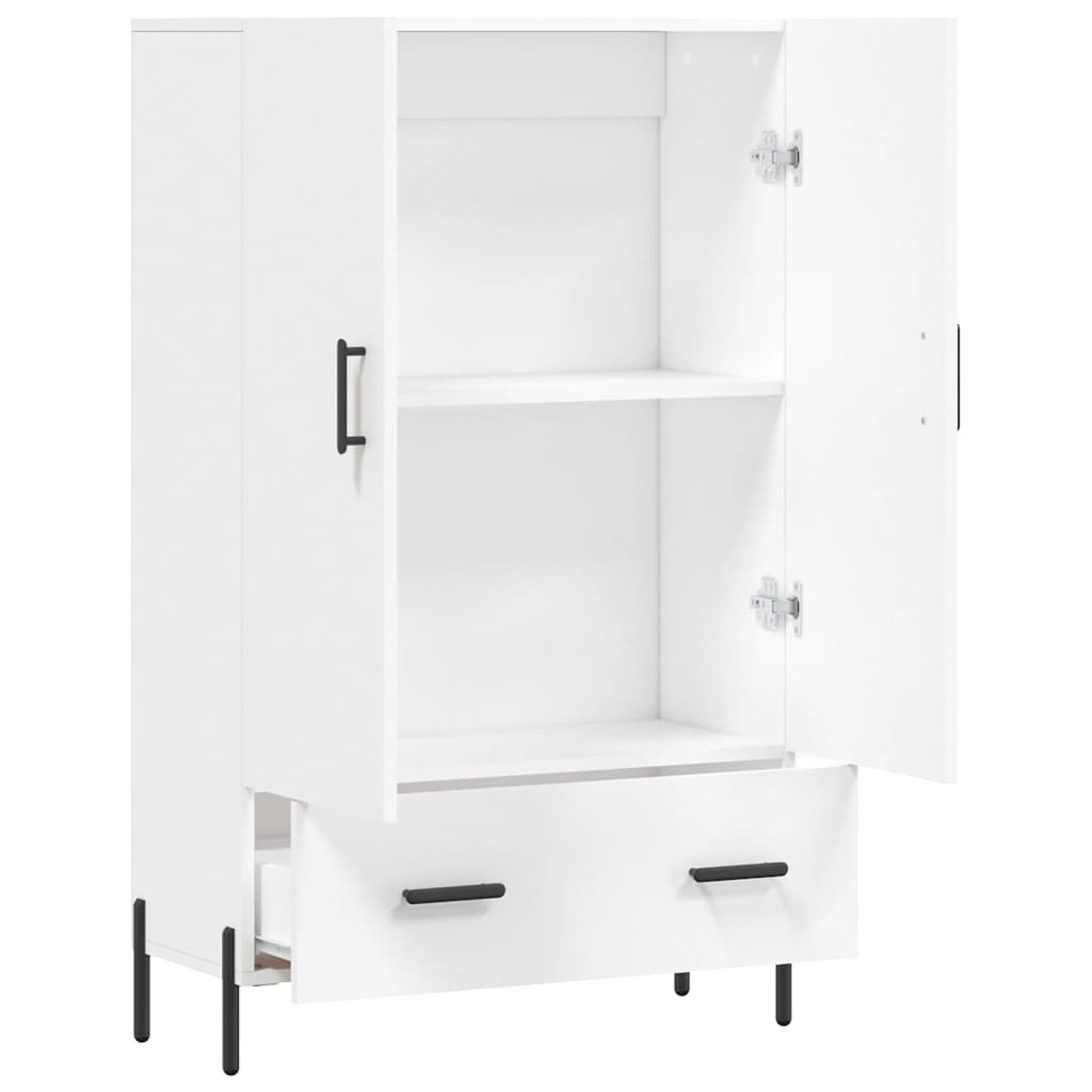 VidaXL Hoge kast 69,5x31x115 cm bewerkt hout wit