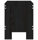 VidaXL Barkrukken 2 st 40x36x45 cm massief grenenhout zwart