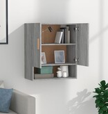 VidaXL Wandkast 60x31x70 cm bewerkt hout grijs sonoma eikenkleurig