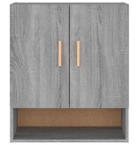 VidaXL Wandkast 60x31x70 cm bewerkt hout grijs sonoma eikenkleurig