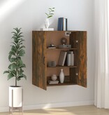 VidaXL Hangkast 69,5x34x90 cm bewerkt hout gerookt eikenkleurig