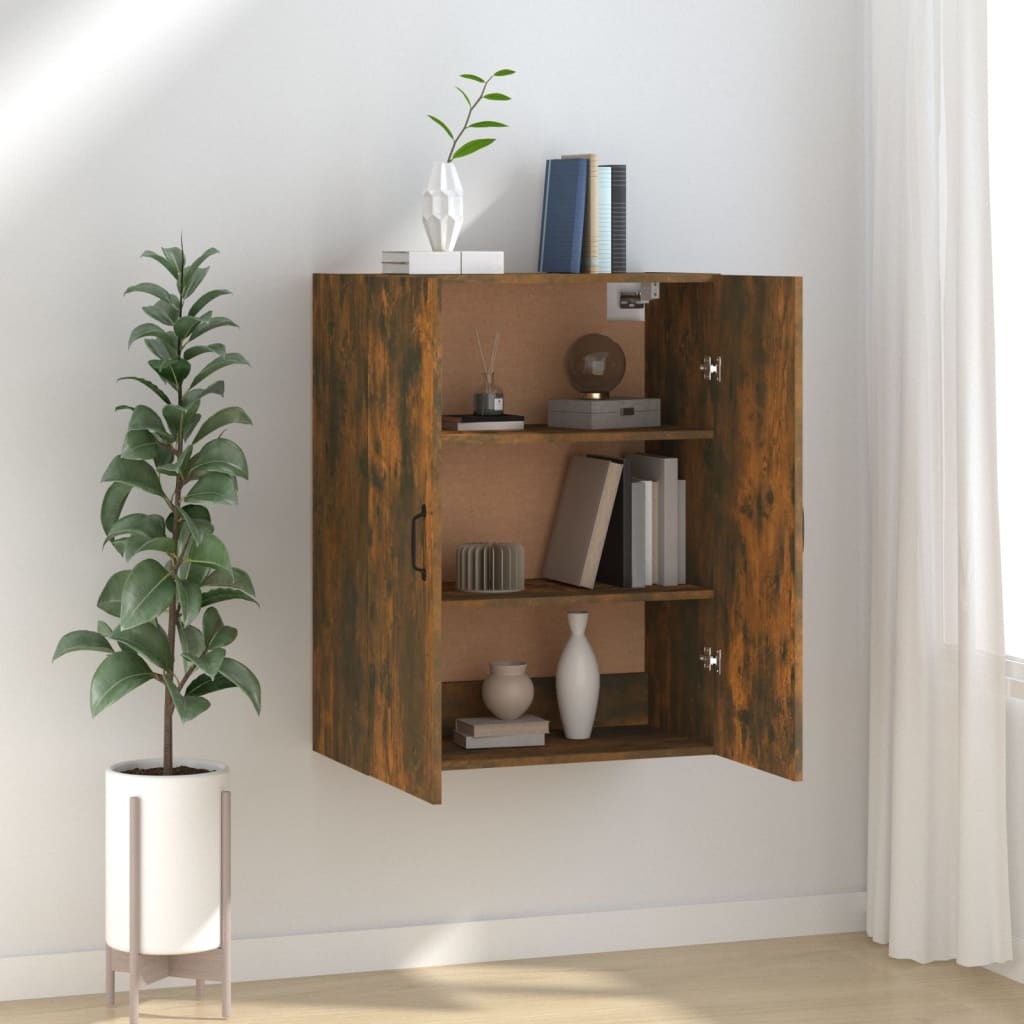 VidaXL Hangkast 69,5x34x90 cm bewerkt hout gerookt eikenkleurig