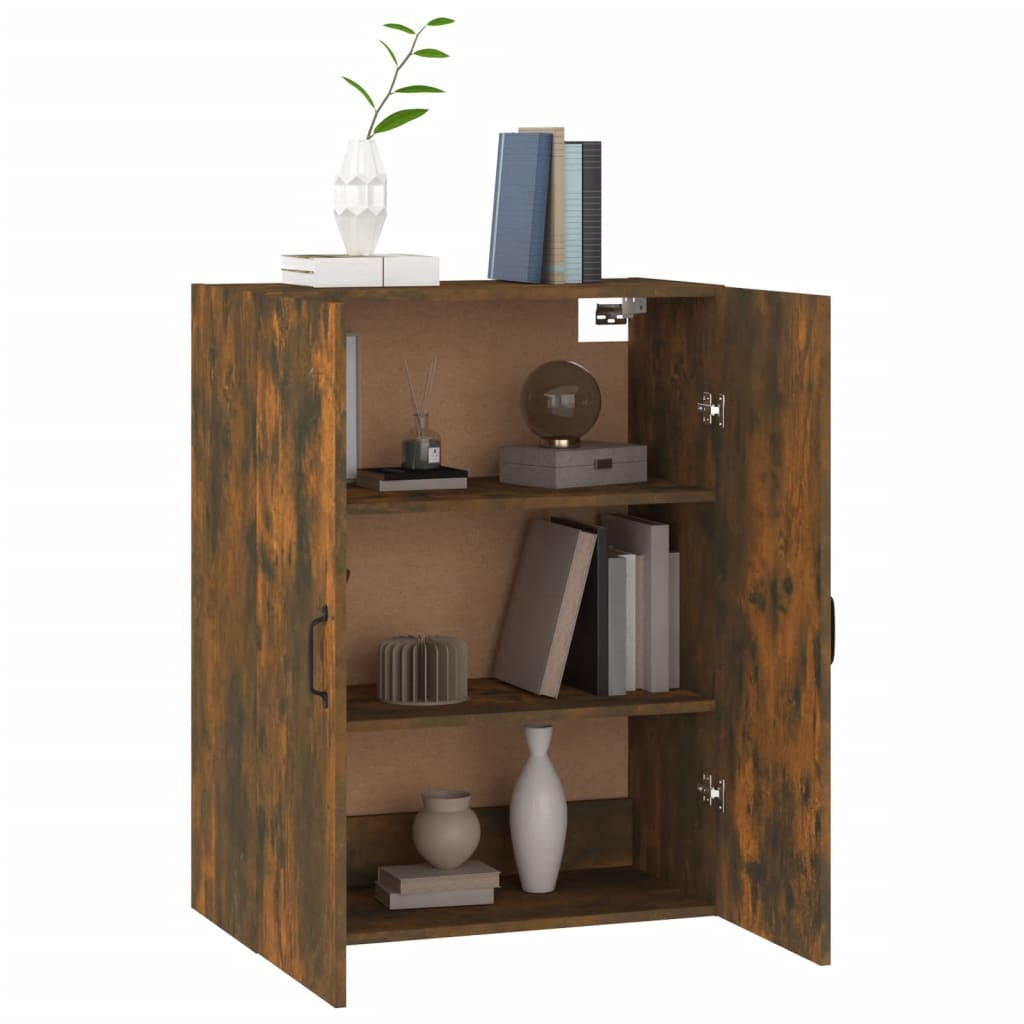 VidaXL Hangkast 69,5x34x90 cm bewerkt hout gerookt eikenkleurig