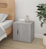 VidaXL Nachtkastje 50x39x47 cm grijs sonoma eikenkleurig