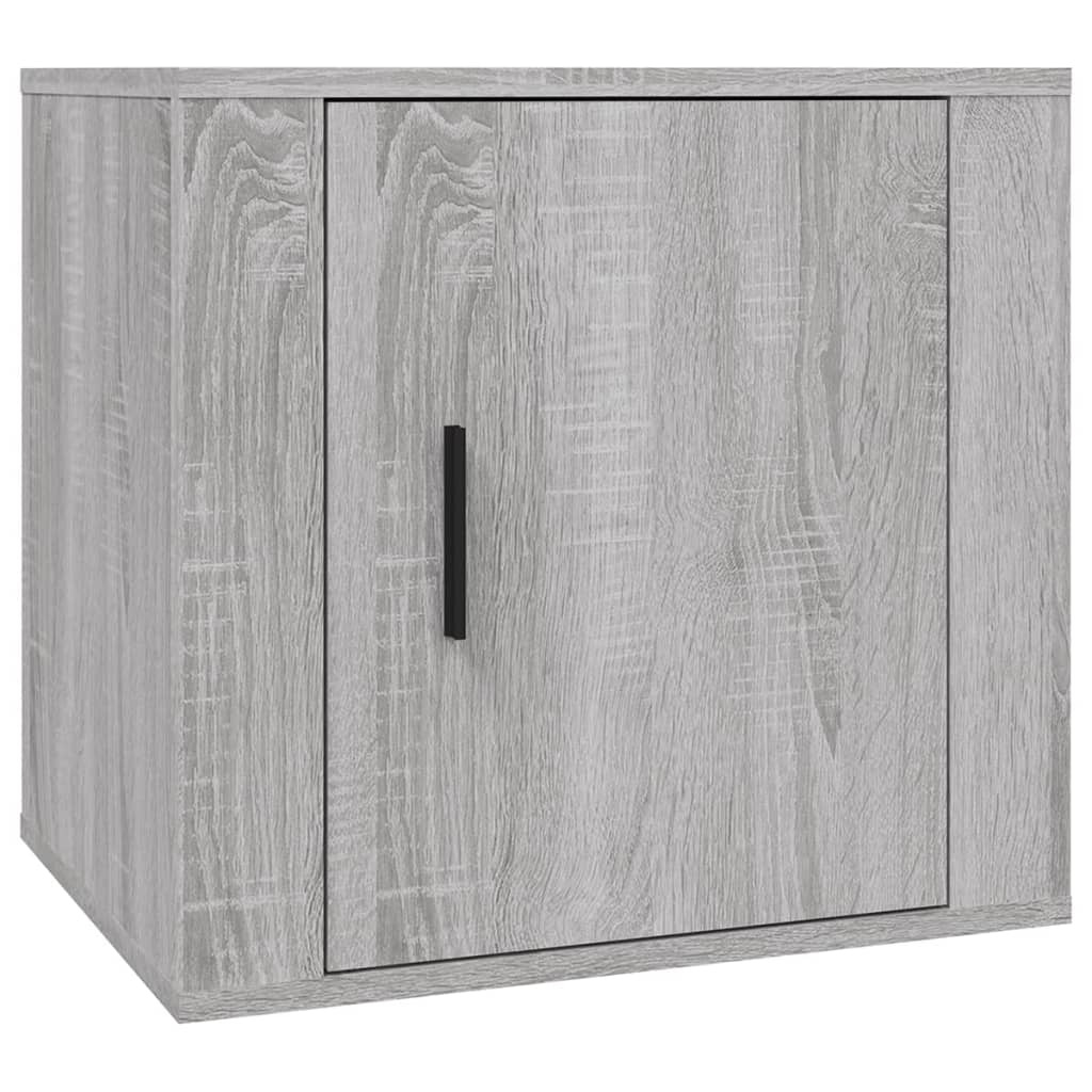 VidaXL Nachtkastje 50x39x47 cm grijs sonoma eikenkleurig