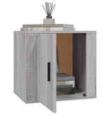 VidaXL Nachtkastje 50x39x47 cm grijs sonoma eikenkleurig