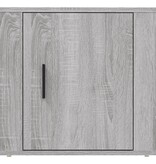 VidaXL Nachtkastje 50x39x47 cm grijs sonoma eikenkleurig