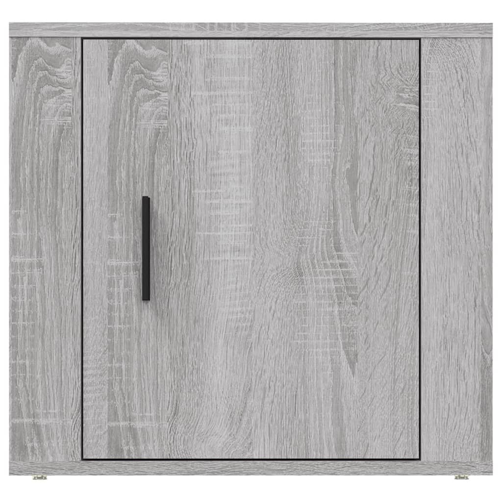 VidaXL Nachtkastje 50x39x47 cm grijs sonoma eikenkleurig