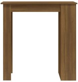 VidaXL Bartafel met opbergrek 102x50x103,5 cm spaanplaat bruineiken