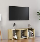 vidaXL Tv-meubel 107x35x37 cm spaanplaat sonoma eikenkleurig