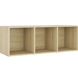 vidaXL Tv-meubel 107x35x37 cm spaanplaat sonoma eikenkleurig