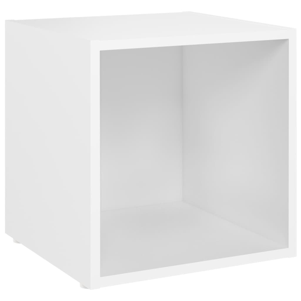 vidaXL Tv-meubelen 2 st 37x35x37 cm bewerkt hout wit