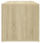 vidaXL Schoenenopbergbank 105x35x35 cm spaanplaat sonoma eikenkleurig