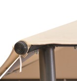 VidaXL Prieel 3x3 m staal beige