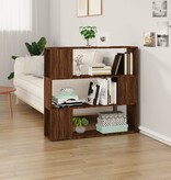VidaXL Boekenkast/kamerscherm 100x24x94 cm bruin eikenkleur