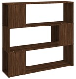 VidaXL Boekenkast/kamerscherm 100x24x94 cm bruin eikenkleur