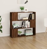 VidaXL Boekenkast/kamerscherm 100x24x94 cm bruin eikenkleur