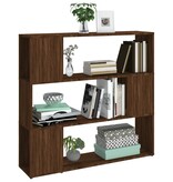 VidaXL Boekenkast/kamerscherm 100x24x94 cm bruin eikenkleur