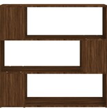 VidaXL Boekenkast/kamerscherm 100x24x94 cm bruin eikenkleur