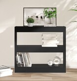 VidaXL Boekenkast/kamerscherm 80x30x72 cm zwart