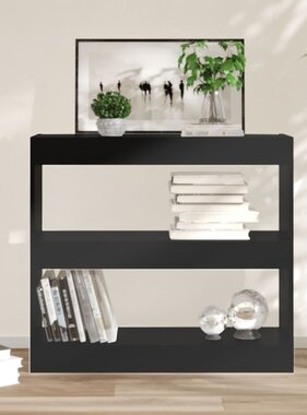 VidaXL Boekenkast/kamerscherm 80x30x72 cm zwart