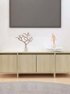 VidaXL Tv-meubel 120x30x40,5 cm spaanplaat sonoma eikenkleurig