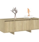VidaXL Tv-meubel 120x30x40,5 cm spaanplaat sonoma eikenkleurig