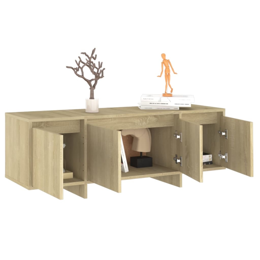 VidaXL Tv-meubel 120x30x40,5 cm spaanplaat sonoma eikenkleurig
