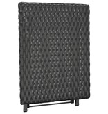 vidaXL Tafel inklapbaar 45x35x32 cm poly rattan zwart